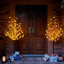 Load image into Gallery viewer, EAMBRITE 6FT Maple Tree with 128 Warm White Lights Decor Thanks Giving Day Wedding Party Holiday
