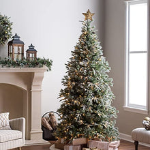 Load image into Gallery viewer, EAMBRITE 25cm Weihnachten LED Weihnachtsbaumspitze Stern Baum Rattan Christbaumspitze Warmweiße Lichter Mit 8 Funkelnder LED Dekoration Für Konische Transparente Basis Für Hochzeit Party HausDeko