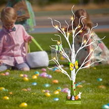 Load image into Gallery viewer, Vanthylit Easter Tree with Timer Battery Operated, Light up Indoor Spring Decorations, Centerpiece Table Decorations for Home Décor, White Easter Tree Gifts for Kids (2FT, Warm White)