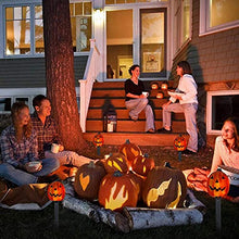 Load image into Gallery viewer, EAMBRITE 4PK 20LT Halloween Pumpkin Pathway Lights End-connectable Pumpkin Stake Lights Waterproof for Halloween Decorations Outdoor Yard Walkway Garden Party Lawn Sidewalk