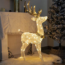 Load image into Gallery viewer, EAMBRITE Christmas Reindeer Light up Deer Deocrations Mains Powered LED Twinkling Reindeer for Home and Garden - Large 1.2m, Warm White