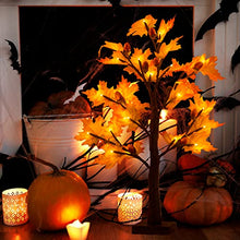 Load image into Gallery viewer, Vanthylit Lighted Fall Tree with 24 LED Thanksgiving Decorations Maple Tree Battery Operated Table Lights Autumn Decorations for Home