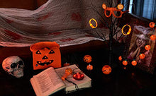 Load image into Gallery viewer, EAMBRITE 7 PCS Kids Halloween Ice bucket Set, Trick & Treat Bucket with Led Halloween Pumpkin Glasses Pumpkin Hat Wristband and Pumpkin Cane, Halloween Play Set for Toddler Boys & Girls