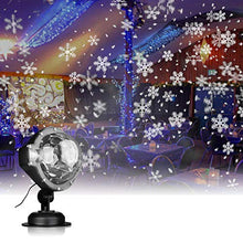 Load image into Gallery viewer, EAMBRITE Christmas Snowflakes Projector Light with Remote Control Outdoor Snow Falling Projection Lights for Xmas Home Yard Garden Party