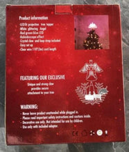 Load image into Gallery viewer, EAMBRITE Christmas Tree Topper Silver Angel Tree Topper Projector with Multi-colour Ripple Effect Plug in for Indoor Outdoor Christmas Tree Decoration