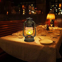 Load image into Gallery viewer, Set of 2-EAMBRITE 9.5 Inch LED Lantern, Bronze Plastic Lantern, Battery Powered Traditional Look LED Lighting, Warm and Bright White Light, Indoor and Outdoor
