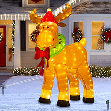 Load image into Gallery viewer, Vanthylit Christmas Inflatables, 6FT Reindeer Inflatable Christmas Yard Decorations with 220LED Warm White Blow up Outdoor Decoration for Yard Holiday Indoor and Garden Use