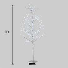Load image into Gallery viewer, EAMBRITE 5FT Prelit Fairy Tree with 345 led Blue and White Fairy Light Warm White Decor Home Festival Party Christmas Indoor and Outdoor Use