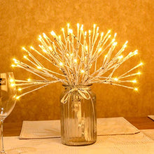 Load image into Gallery viewer, EAMBRITE 16 Inch Led White Birch Wrapped Lighted Twig Stake Starburst with 90LT Warm White LED bulbs for outdoor and indoor use