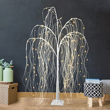 Load image into Gallery viewer, PEIDUO LED 4FT White Willow Tree 180 Warm White Lights Plug in Adapter Prelit Tree Branches for Christmas Indoor Outdoor Home Holiday Wedding Party Garden Décor