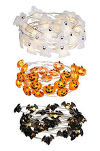 Load image into Gallery viewer, Vanthylit Set of 3 LED Halloween Theme String Lights Battery Operated with 8 Modes Fairy Lights Decorative String Lights for Indoor and Outdoor