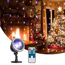 Load image into Gallery viewer, PEIDUO Christmas LED Projector Star Rotating Projectors Lights Remote Control Waterproof Outdoor Landscape Decorative Lighting for Patio,Garden,Halloween,Christmas,Holiday,Wedding,Party