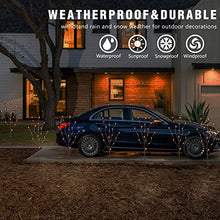 Load image into Gallery viewer, EAMBRITE Set of 2, 3PK 30" Brown Wrapped Lighted Twig Stake with 60LT Warm White LED Bulbs for Outdoor and Indoor use(Vase Excluded)
