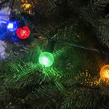 Load image into Gallery viewer, Eambrite Christmas String Lights 10m 100 LED Connectable Globe String Lights Plug in with Multi-Colour Light Waterproof String Lights with Crystal Ball for Indoor Outdoor Christmas Decorations