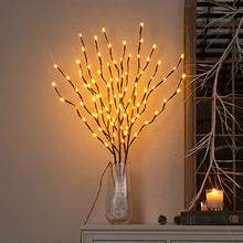 Load image into Gallery viewer, Vanthylit Lighted 3PK Twig Branches with 33Inches 90LED Pip Berry Branches Lights Waterproof Adapter Brown Willow Branch Lights for Outdoor and Indoor Decor