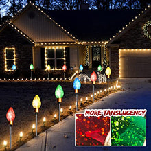 Load image into Gallery viewer, PEIDUO 4PK Christmas Bulb Pathway Lights with 40 LED Bulbs Decoration for Holiday Christmas Stake Lights on Outdoor Patio Yards Driveways Pathways