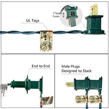 Load image into Gallery viewer, EAMBRITE 50LT C9 Christmas String Lights120V UL Certified for Patio Christmas Tree Garden Yard Indoor and Outdoor, Green Wire