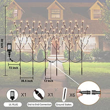 Load image into Gallery viewer, PEIDUO 6PK Branch Lights, 30Inch 120L LED Pathway Lights, for Christmas Room Decoration Indoor Apartment Outdoor Stake Lights for Lawn