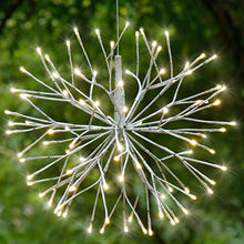 Load image into Gallery viewer, EAMBRITE 16 Inch Led White Birch Wrapped Lighted Twig Stake Starburst with 90LT Warm White LED bulbs for outdoor and indoor use