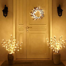 Load image into Gallery viewer, Vanthylit Lighted 76cm 3PK Decorative Twigs Branches Pathway Lights with 60LED Beads Branch Lights Waterproof Mains Powered Twig Lights for Indoor Outdoor Christmas Decoration