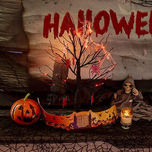 Load image into Gallery viewer, Vanthylit Halloween Spooky Tree Glittered with 24LED Red Lights Black Halloween Tree and Metal Spider Accessories Battery Powered for Halloween Decorations Indoor