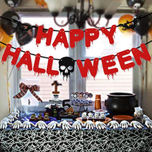 Load image into Gallery viewer, DELICHTER Halloween Deko Party Kinder Girlande, Happy Halloween Banner Set Dekoration, Halloween Girlande für Halloween Party Indoor Wohnung