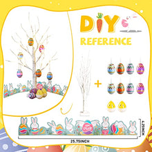 Load image into Gallery viewer, Easter Decorations, EAMBRITE Easter Tree with 10pcs Easter Eggs, Lighted Birch Tree with Timer Battery Powered, Tabletop Centerpiece Spring Decorations for Home(2FT / 24 LED)