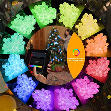 Load image into Gallery viewer, EAMBRITE Smart App Globe String Lights with 100 RGB Led 32.8feet Voice Controlled Work with Alexa, Google Assistant