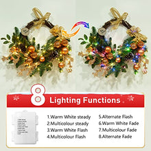 Load image into Gallery viewer, Eambrite Colour Changing Fairy Lights Battery Operated 8 Modes 50 LEDs String Lights Copper Wire Light for Outdoor Indoor Wedding Party Bedroom Decorations (5m/16ft, Warm White & Multicolour)
