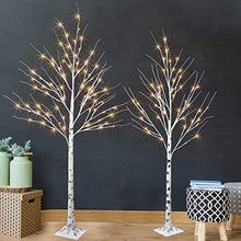 Load image into Gallery viewer, PEIDUO Christmas Birch Tree Combo Kit, 5 Feet and 6 Feet, Pack of 2,Perfect for Indoor Outdoor Decor Garden Wedding Party Bedroom Decoration 5FT 6FT Branch Tree