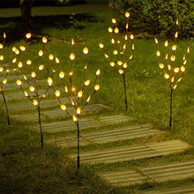 Load image into Gallery viewer, Vanthylit Lighted 30'' 3PK Twig Branches Pathway Light with White Leaf 60LED Branches Lights Waterproof Brown Willow Branch Lights for Outdoor and Indoor Decor