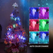 Load image into Gallery viewer, PEIDUO Multicolor Raindrop Lights 20 Tube Plug Powered Icicle Falling Lights Shooting Star Lights for Garden Outdoor Patio Holiday Wedding Party Mall Decoration String Lights