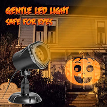 Load image into Gallery viewer, PEIDUO Halloween LED Projector Pumpkin Animated Projectors Lights Waterproof Outdoor Landscape Decorative Lighting for Patio, Garden, Halloween Wedding Party