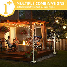 Load image into Gallery viewer, EAMBRITE 6FT 88LT Warm White LED Winter Artificial Birch Wedding Christmas Home Decorative Tree Light for Indoor and Outdoor Use
