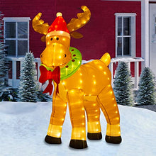 Load image into Gallery viewer, Vanthylit Christmas Inflatables, 6FT Reindeer Inflatable Christmas Yard Decorations with 220LED Warm White Blow up Outdoor Decoration for Yard Holiday Indoor and Garden Use