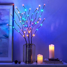 Load image into Gallery viewer, Vanthylit 3PK Twig Lights 76cm Decorative LED Twigs with 60 Multi-Colour LEDs Waterproof Pathway Branch Lights Mains Powered for Indoor Outdoor Home Party Festival Valentine's Day Decoration