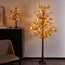 Load image into Gallery viewer, EAMBRITE 6FT Maple Tree with 128 Warm White Lights Decor Thanks Giving Day Wedding Party Holiday