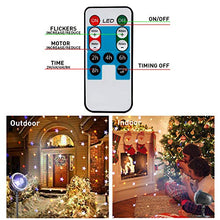 Load image into Gallery viewer, PEIDUO Christmas LED Projector Star Rotating Projectors Lights Remote Control Waterproof Outdoor Landscape Decorative Lighting for Patio,Garden,Halloween,Christmas,Holiday,Wedding,Party