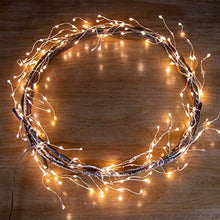 Load image into Gallery viewer, Vanthylit 7FT 216LT Lighted Twig Brown Twinkle Vine Garland Frosted Garland Lights Christmas Decoration Lights for Holiday Indoor Outdoor Decorations