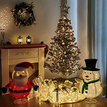 Load image into Gallery viewer, DELICHTER 2×76CM LED Weihnachtsmann und Schneemann Figur, Faltbarer Weihnachtsdeko für Innen,Tür, Fenster, beim Weihnachtsbaum