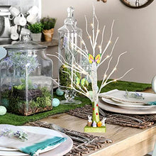 Load image into Gallery viewer, EAMBRITE Tabletop Tree Spring Decor, Easter Tree with Timer Battery Powered, White Birch Tree Rustic Farmhouse Centerpiece Table Artificial Twig Tree Decorations for Home Party Indoor (2 FT/24 LED)
