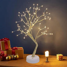 Load image into Gallery viewer, KELANCHY 20'' Twinkling Fairy Lights Spirit Tree with 108 LED, DIY Artificial Tree Lamp with Timer, Tabletop Bonsai Tree Light As Room Trees Decor (Warm Glow)