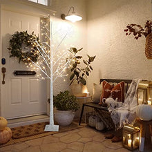 Load image into Gallery viewer, EAMBRITE 6FT Prelit Birch Tree with 288LT Led 8 Modes Fairy Tree Light Warm White Decor Home Festival Party Christmas Indoor and Outdoor Use