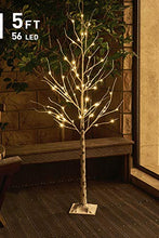 Load image into Gallery viewer, EAMBRITE Warm White LED Tree Light Winter Wedding Home Decorative Tree Light for Indoor and Outdoor Use (5FT Birch Tree Lights)