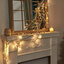 Load image into Gallery viewer, Vanthylit White Garland Lights with 5.9FT 48 LED Warm White Waterproof Decorative Twig Vine Lights for Bedroom Home Garden Wedding Xmas Party Decoration