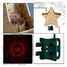 Load image into Gallery viewer, EAMBRITE 9" Christmas Star Tree Topper with Rotating Magic Eye Projector for Crown Xmas Tree Topper Decoration