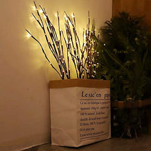 Load image into Gallery viewer, Vanthylit 3PK 30" Brown Lighted Twig Branches Pathway Light 60 LED Warm White Bulbs for Outdoor and Indoor