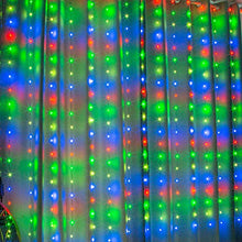 Load image into Gallery viewer, Vanthylit LED Curtain String Lights, 400LT RGB Fairy Lights, Hanging Fairy Window Lights, Waterproof Lights Plug-in Outdoor Fairy Lights for Wedding, Patio, Garden, Christmas Decor