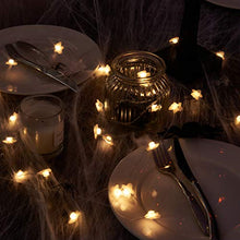 Load image into Gallery viewer, EAMBRITE Halloween Lights Set of 3 Themed Fairy Lights with 30 LED Pumpkin Bat and Ghost Indoor Halloween Decorations Battery Powered with 8 Lighting Modes Waterproof Decor for Indoor and Outdoor