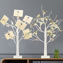 Load image into Gallery viewer, PEIDUO Set of 2 Money Trees, Lighted 2FT 24LT Gift Card Tree with Clips and Greeting Cards, Money Tree Gift Holder for Birthday, Christmas, Halloween, Wedding, Graduation and Back to School Gifts